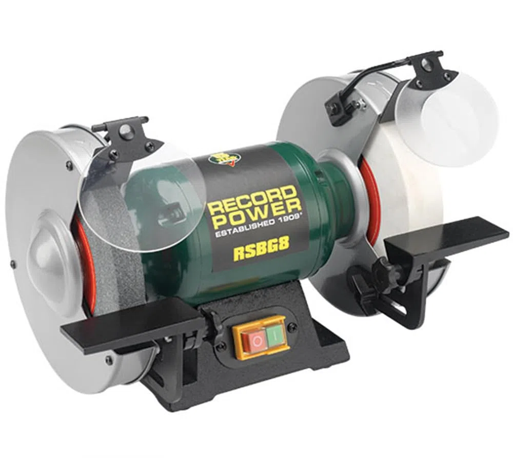 Record Power - Smerigliatrice RSBG8 con 2 mole per affilare utensili metallici