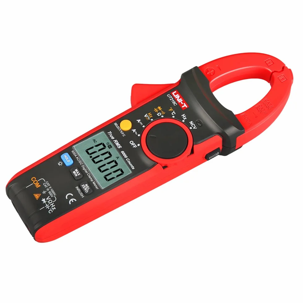 UNI-T UT216C 600A True RMS Multimetro a Pinza, Auto Range/frequenza, 1 pezzo,