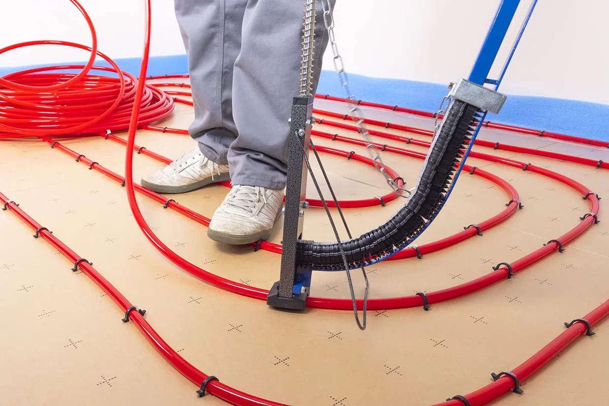 Graffatrice per Tubi Riscaldamento a Pavimento | Utensile Ergonomico per Fissaggio Rapido con Graffe | Leggera e Precisa | NOYON & THIEBAULT