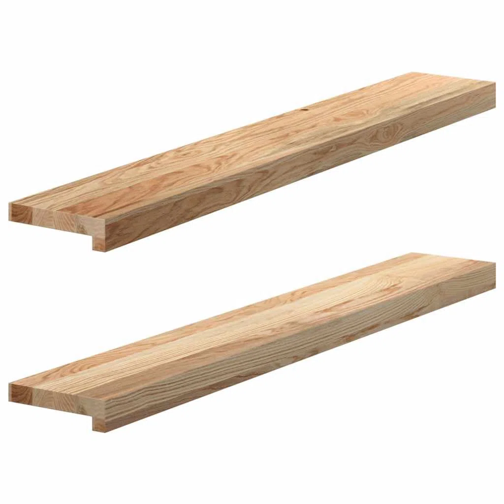 vidaXL Davanzali 2 pz Non Trattati 100x15x2cm Legno Massello di Rovere, Bordo della Finestra, davanzale della Finestra in Quercia, davanzale in Legno