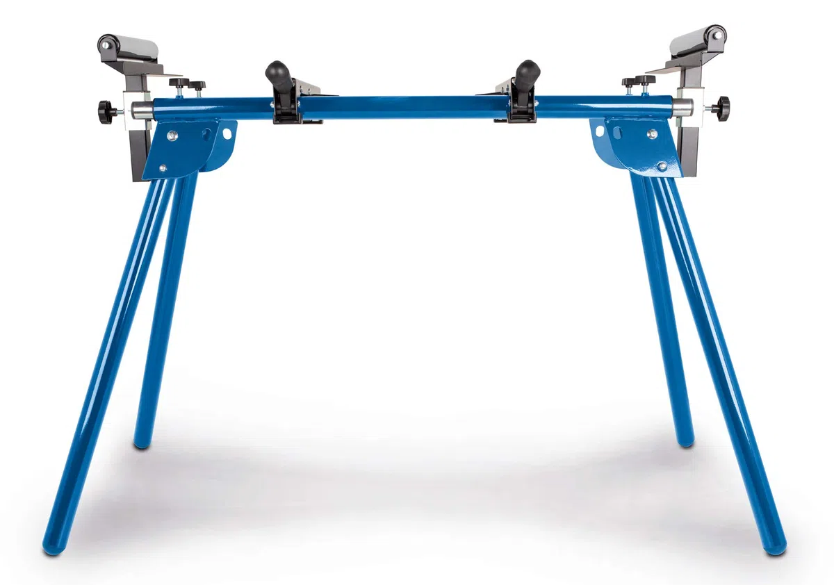 Tavolo di lavoro Scheppach UMF1600 | Banco macchina compatibile con il 95% di tutte le troncatrici sul mercato | Altezza 740mm | Estensione laterale 1– 1,65m | Capacità di carico max. 200kg