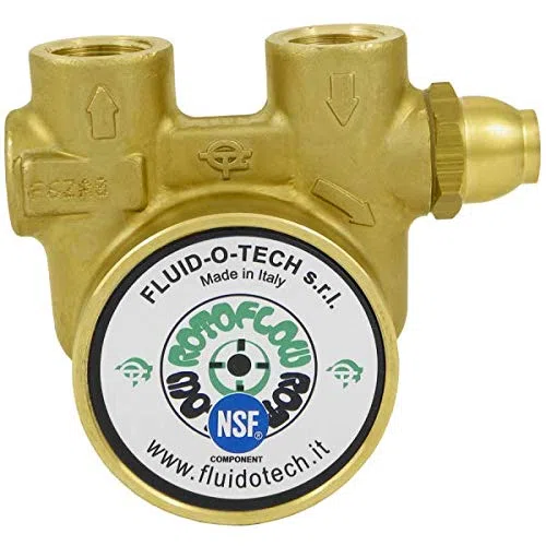 Pompa a Palette 200lt/h - Bypass 3/8" - Nero - Industriale Inline - Pompa d'Acqua