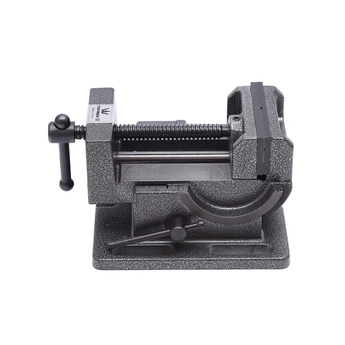 TOPWAY Morsa Inclinabile 4" 100mm, Morsa per Trapano a Colonna Professionale Fresatrice Angolo di Inclinabile Morsa per Banco da Lavoro in Acciaio