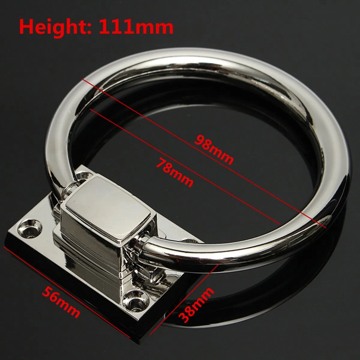 MASUNN Inox Acciaio Knocker Tira Maniglia Tirare Anelli Brillante Argento Per Sedia Porta In Legno