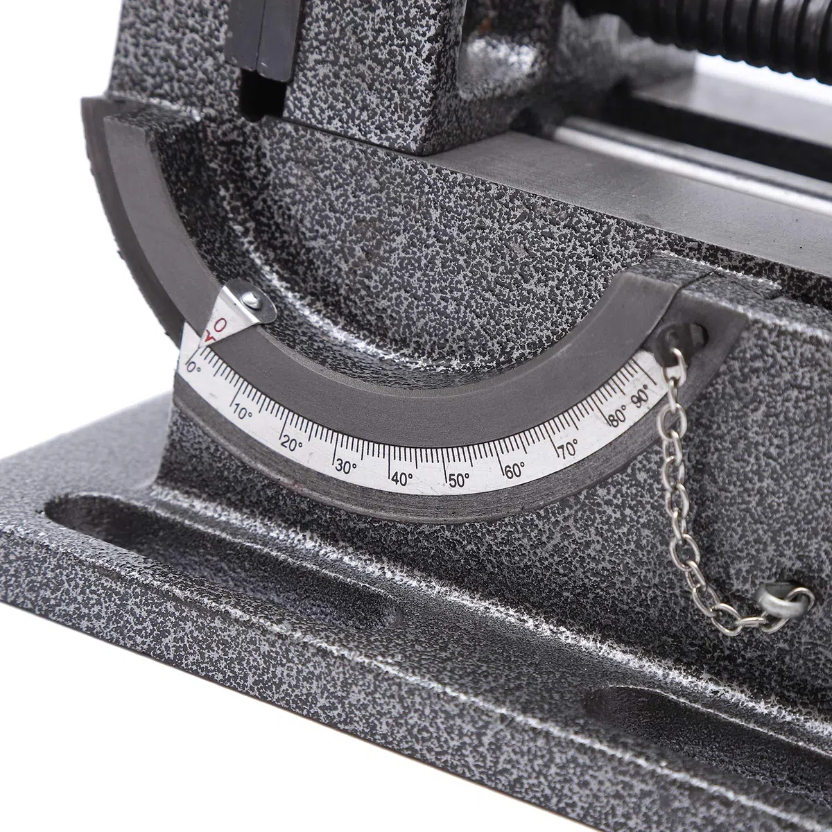 TOPWAY Morsa Inclinabile 4" 100mm, Morsa per Trapano a Colonna Professionale Fresatrice Angolo di Inclinabile Morsa per Banco da Lavoro in Acciaio