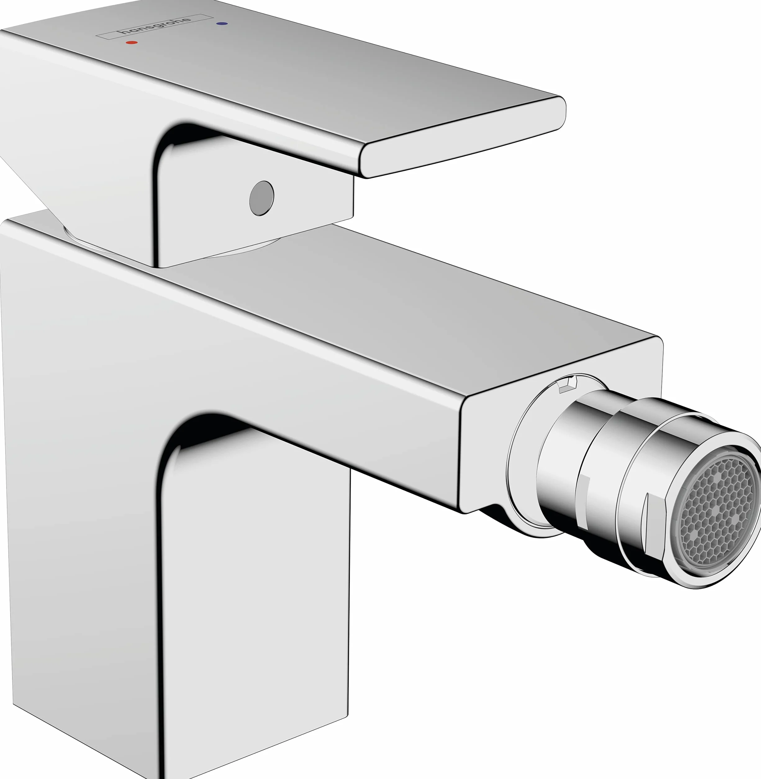 hansgrohe Vernis Shape - Rubinetto per bidet con scarico a tirante, Miscelatore monocomando per bidet con altezza bocca 78 mm, cromo, 71211000