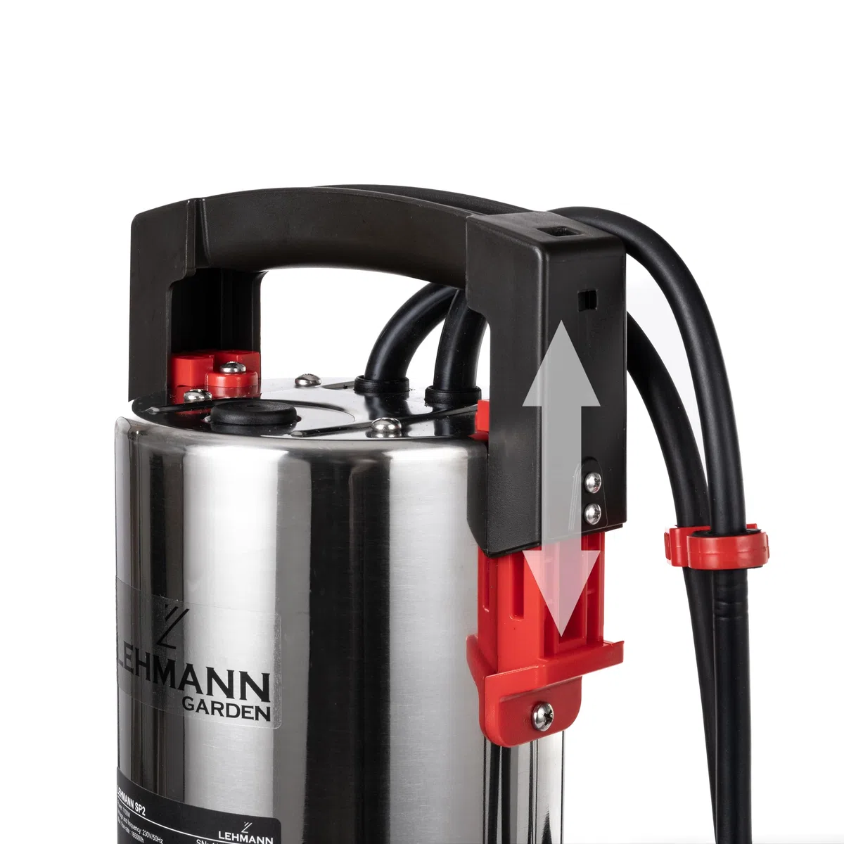 LEHMANN Pompa Sommersa con Galleggiante Integrato per Acqua Sporca e Pulita, 1100 W, con Motore a Induzione Brushless, Portata 16500 l/h, Altezza di Mandata 10,5 m, Diametro 35 mm