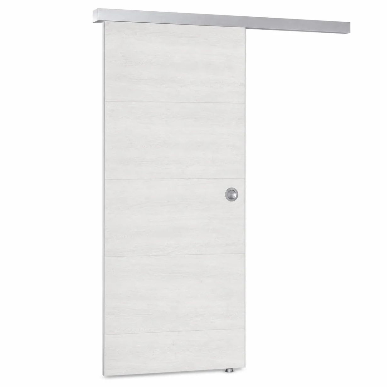 Porta scorrevole in plastica, Grosfillex, 79450C06, kit completo, L x A 87,4 x 216,8 cm, legno bianco