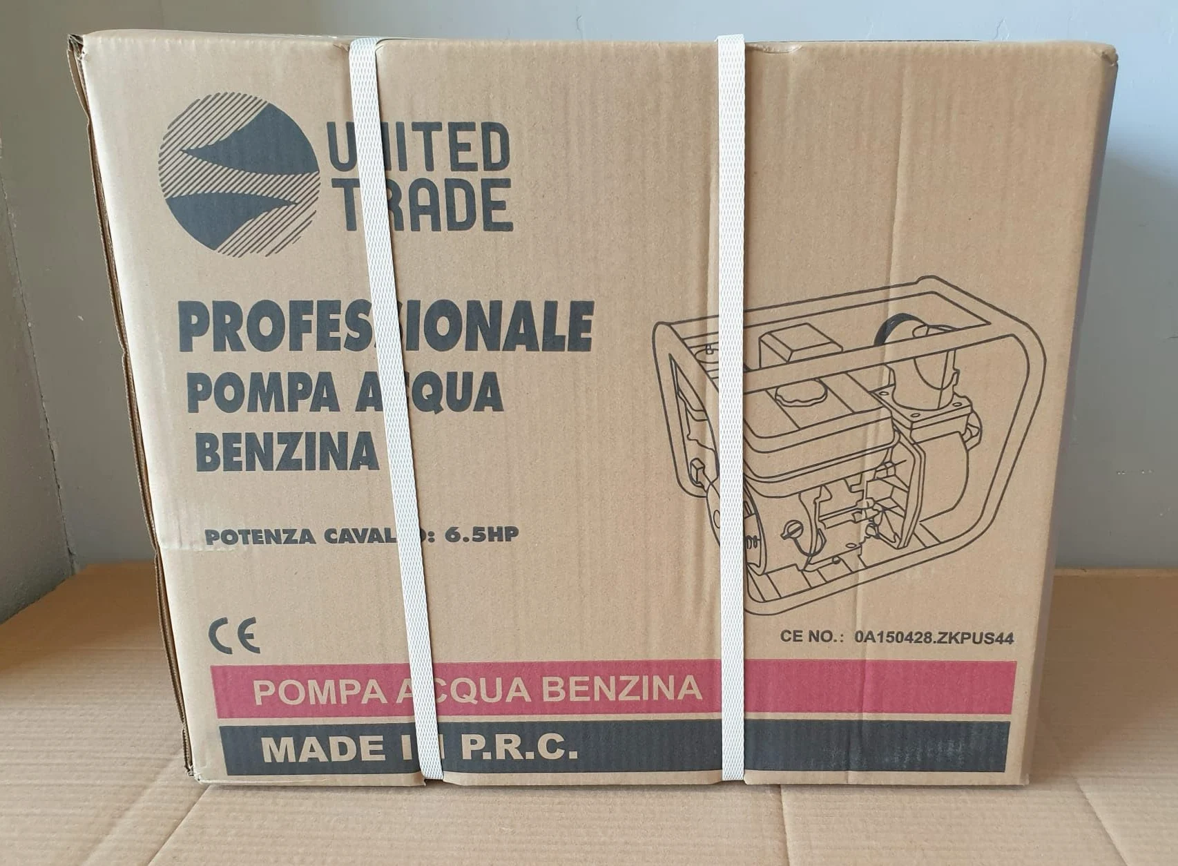 Motopompa a scoppio autoadescante 6.5hp 4 tempi Omaggio coppia raccordi 1"