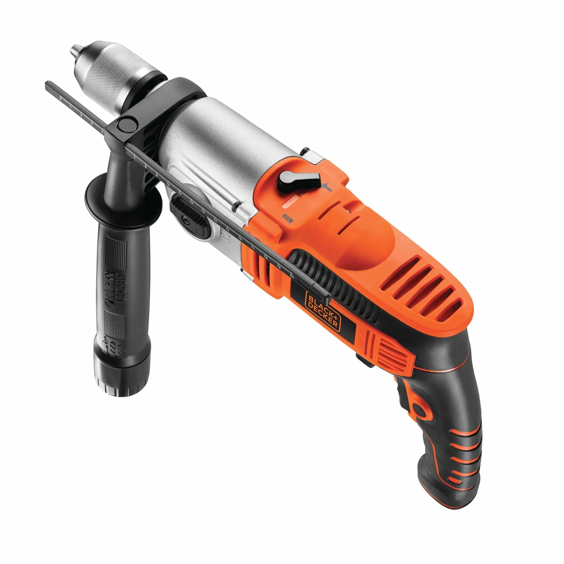 BLACK+DECKER, Trapano a percussione 1100W a 2 velocità meccaniche in valigetta. KR1102K