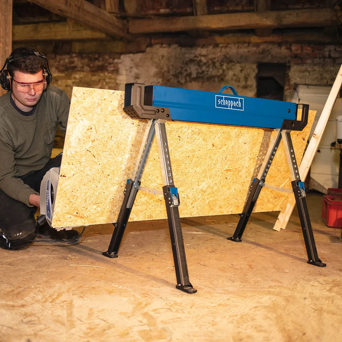 Set di 2 cavalletti SCHEPPACH 820 mm - MWB600