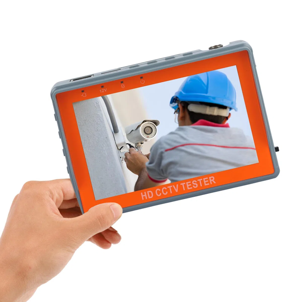 Tester CCTV 4 in 1 Supporto per telecamera analogica 720P/1080P/3mp/4mp/5mp/8MP AHD, TVI, CVI e CVBS, monitor video di sicurezza con schermo LCD da 4,3 pollici Uscita alimentazione DC12V 1A