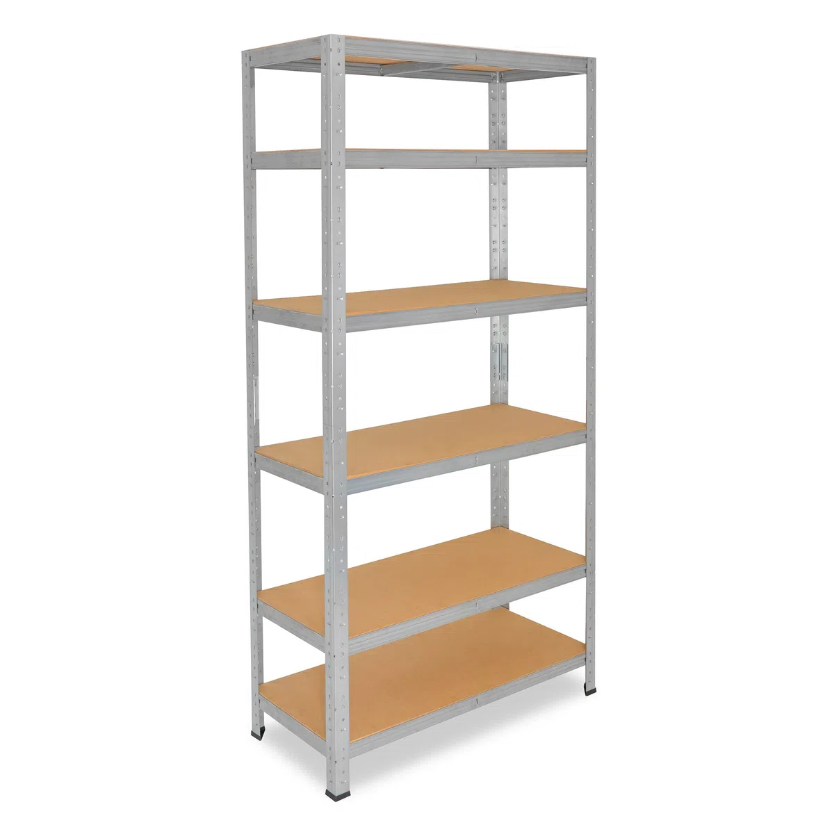 shelfplaza® 230x70x60cm HOME Scaffale metallo per carichi pesanti zincato con 6 ripiani con 145kg capacità di carico/Scaffali in metallo per garage come scaffali per ripostiglio o officina