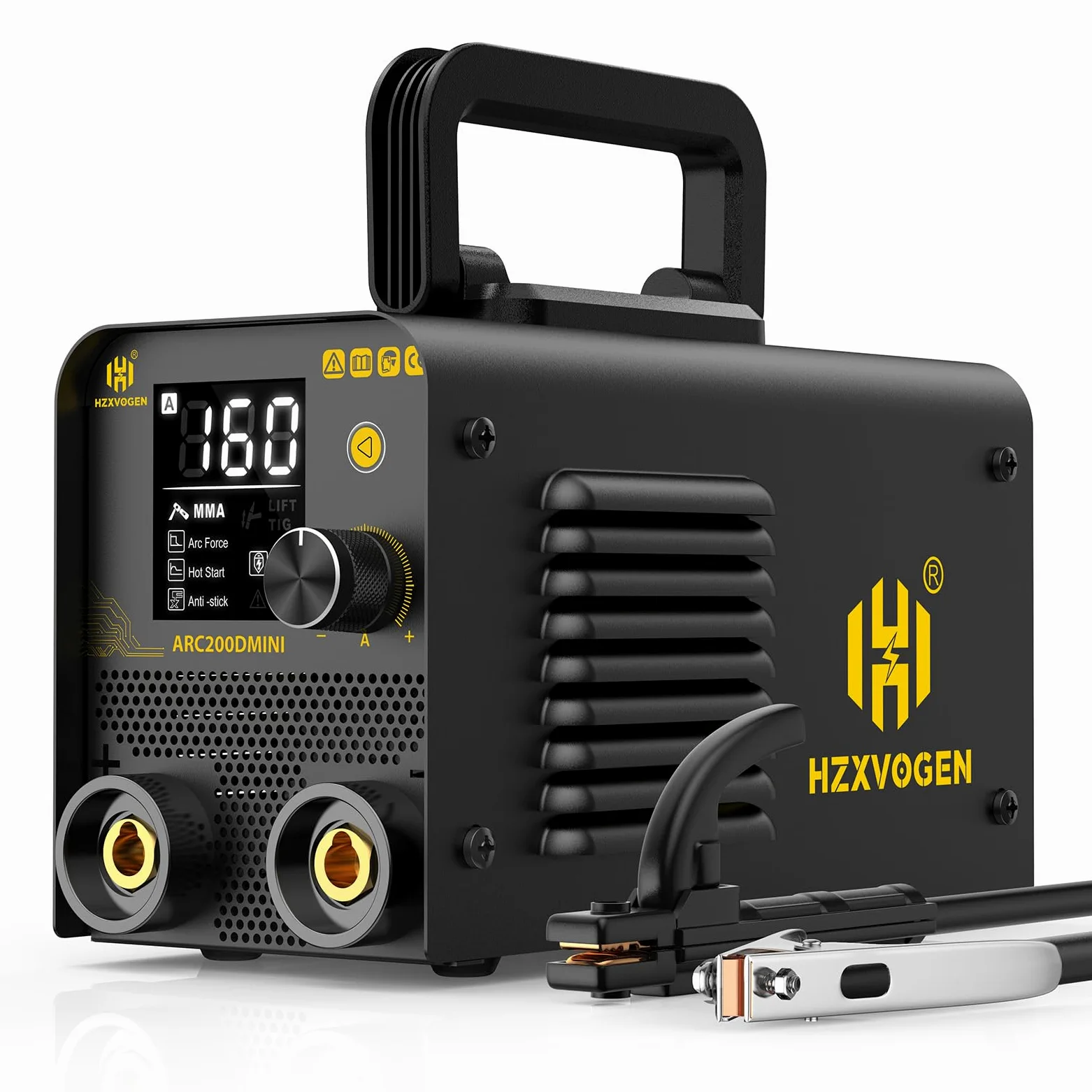 H HZXVOGEN Saldatrice Inverter 2 in 1 Lift TIG/MMA 200A 230V, Saldatrice Portatile con Display LED, Hot-Start, Anti-Stick, Saldatrice Elettrodo Inverter
