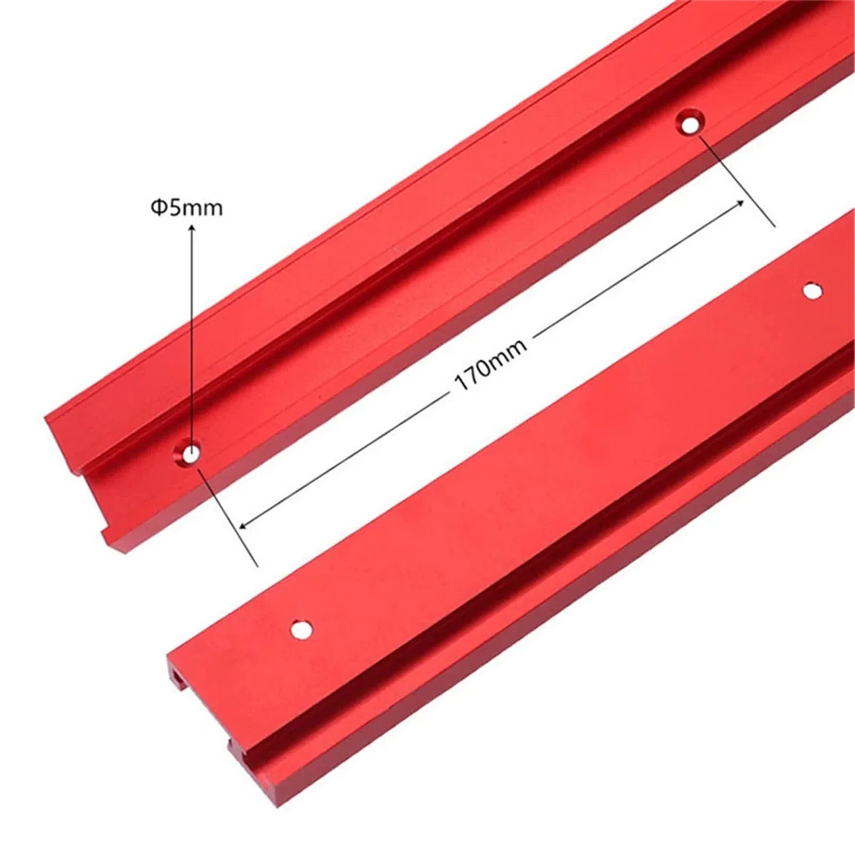 Guida a T scanalatura, 45 tipo 1200 mm, scanalatura a T in alluminio, scanalatura a T, guida per la lavorazione del legno, mini guida a T per il fissaggio di recinzione