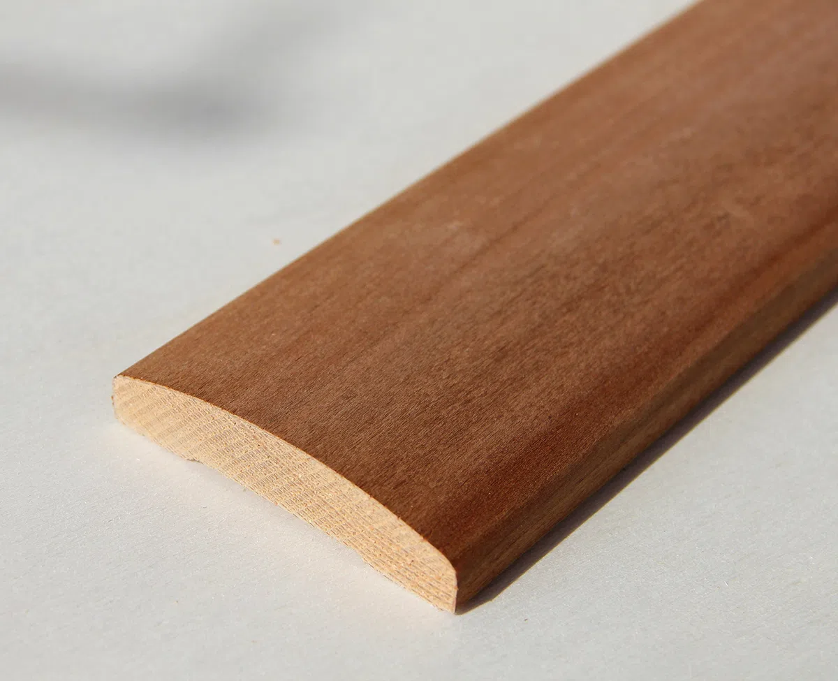 Hobby Legno - Coprifilo Rivestito In Legno Di Ciliegio Non Verniciato mm. 80X18X3000 (Prezzo Per ml. 15, 00