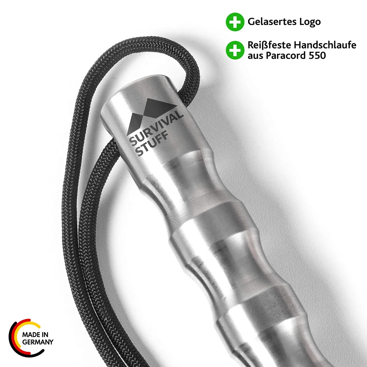Survival Stuff Kubotan – disponibile in 4 colori – per autodifesa – Amplificatore di pressione con cinturino da polso extra forte per situazioni di emergenza come martello di emergenza, rompivetro e