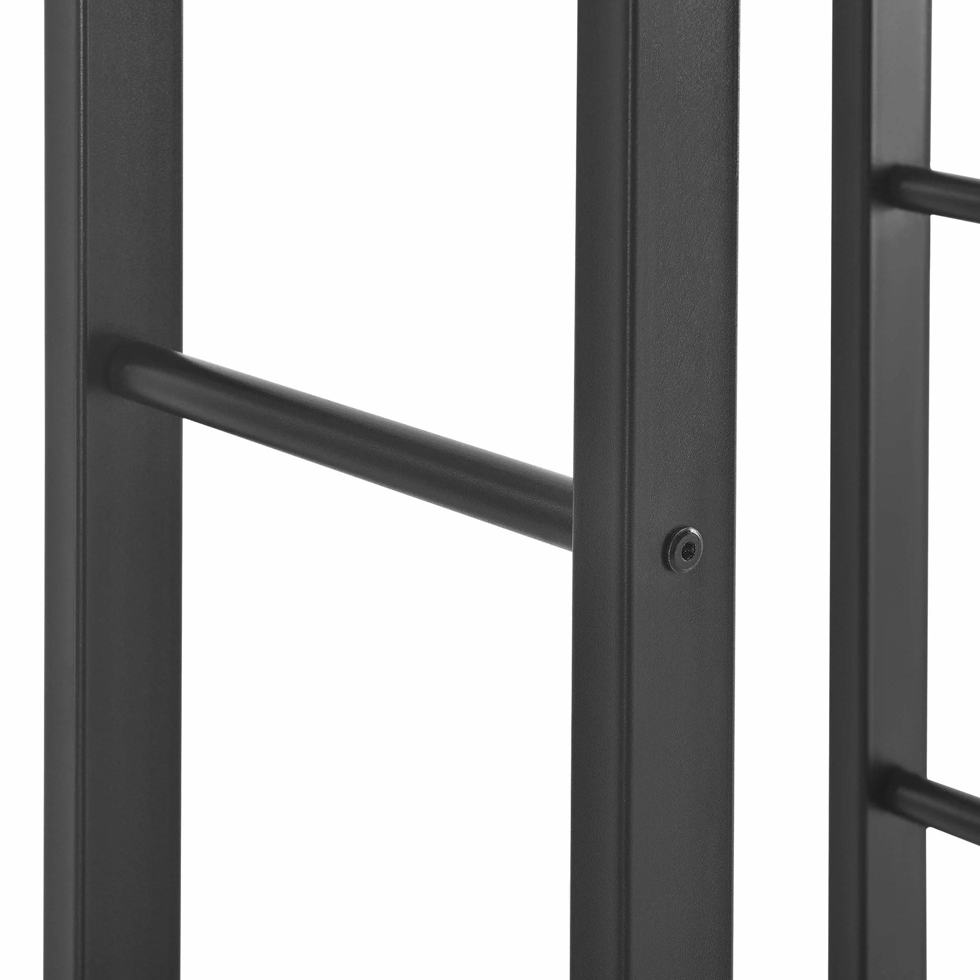 [en.casa] Legnaia 80 x 150 x 25 cm Portalegna, Telaio per accatastare Legna Acciaio Nero