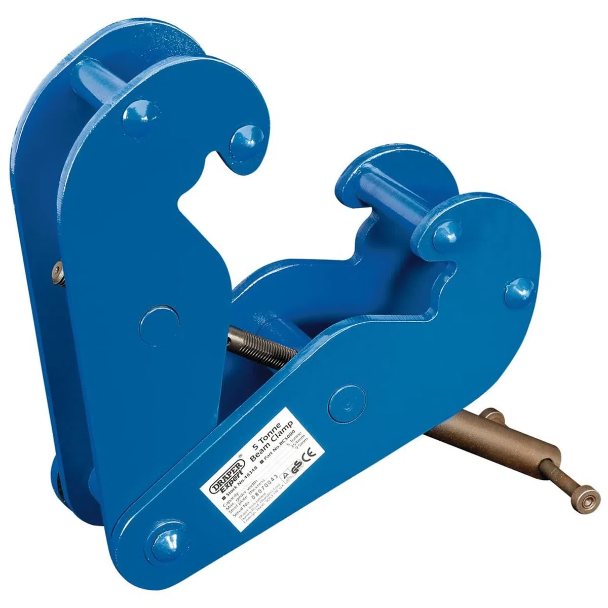 Draper Expert 48348 - Morsetto per travi, 5 tonnellate, colore: blu