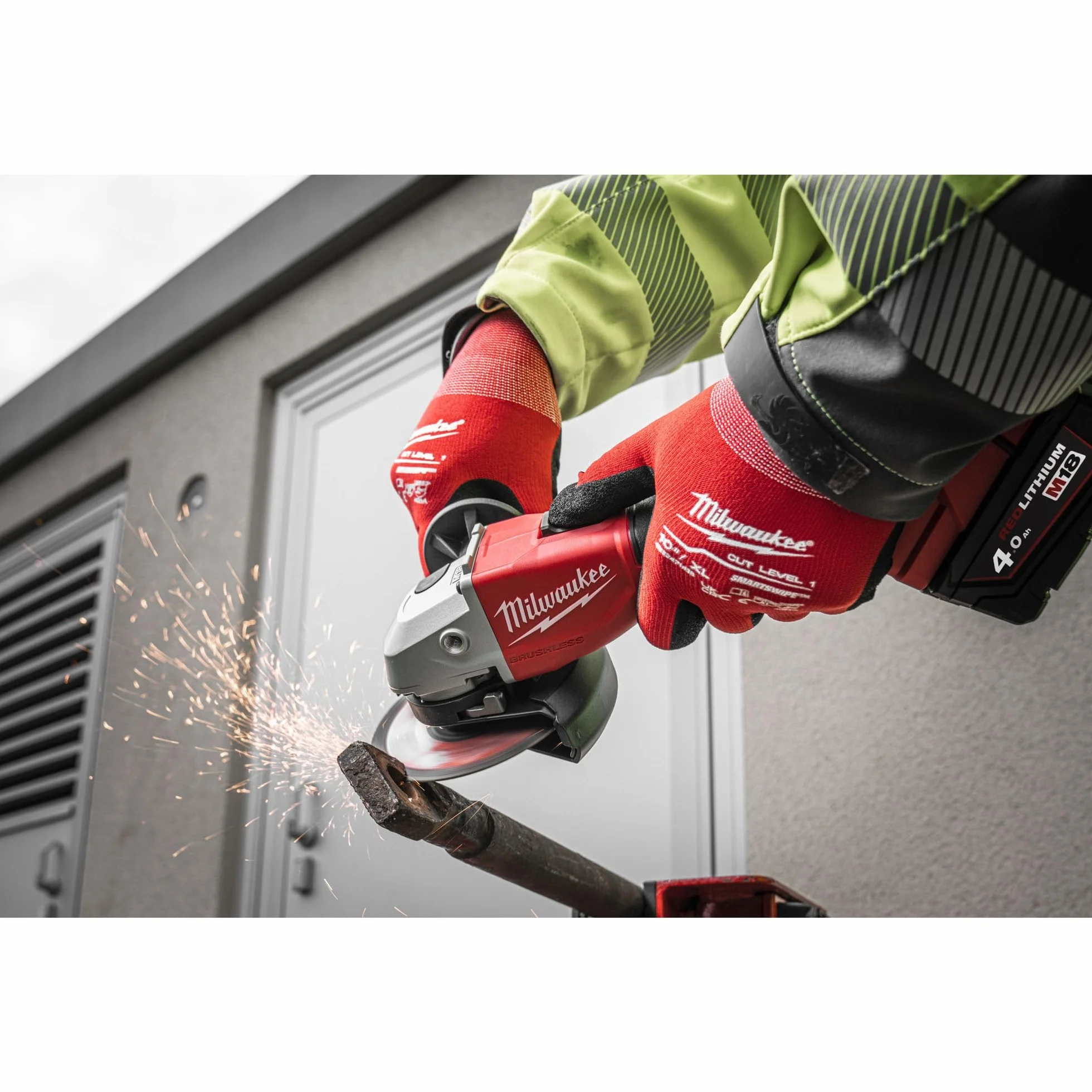 MILWAUKEE M18BLSAG125X-0 - Smerigliatrice angolare da 125 mm, per professionisti, prestazioni ottimali e maggiore durata