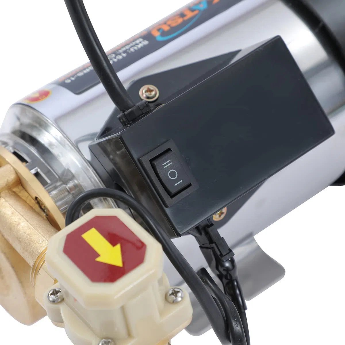 KATSU Tools Pompa Booster Acqua 260W, Interruttore di Controllo Automatico e Manuale, Pompa Acqua Calda e Fredda per Lavatrice Doccia Giardino Casa 151414