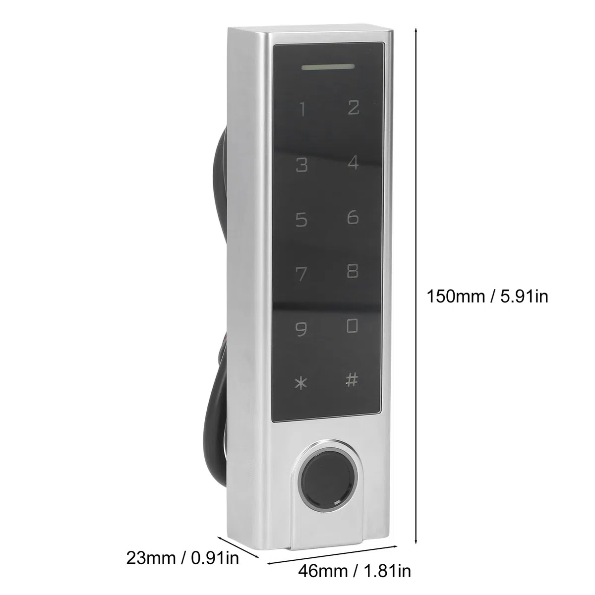 Tuya Tastiera di Controllo Accessi, Tastiera Apriporta Sistema di Controllo di Accesso Tramite Tuya Smart/Codice/Impronta Digitale/RFID Schede, Impermeabile Impronte Digitali Keypad