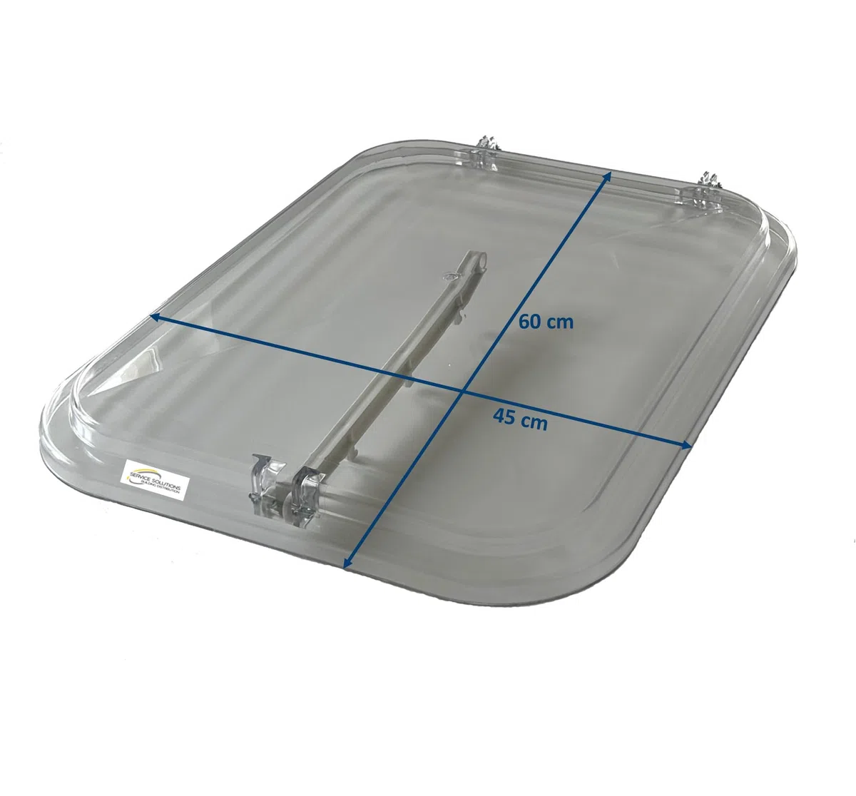 MED Cupola di Ricambio per Lucernario per Tetto 45x60cm in Plastica - Materiale Resistente e Trasparente - Facile da Installare – Altamente Compatibile
