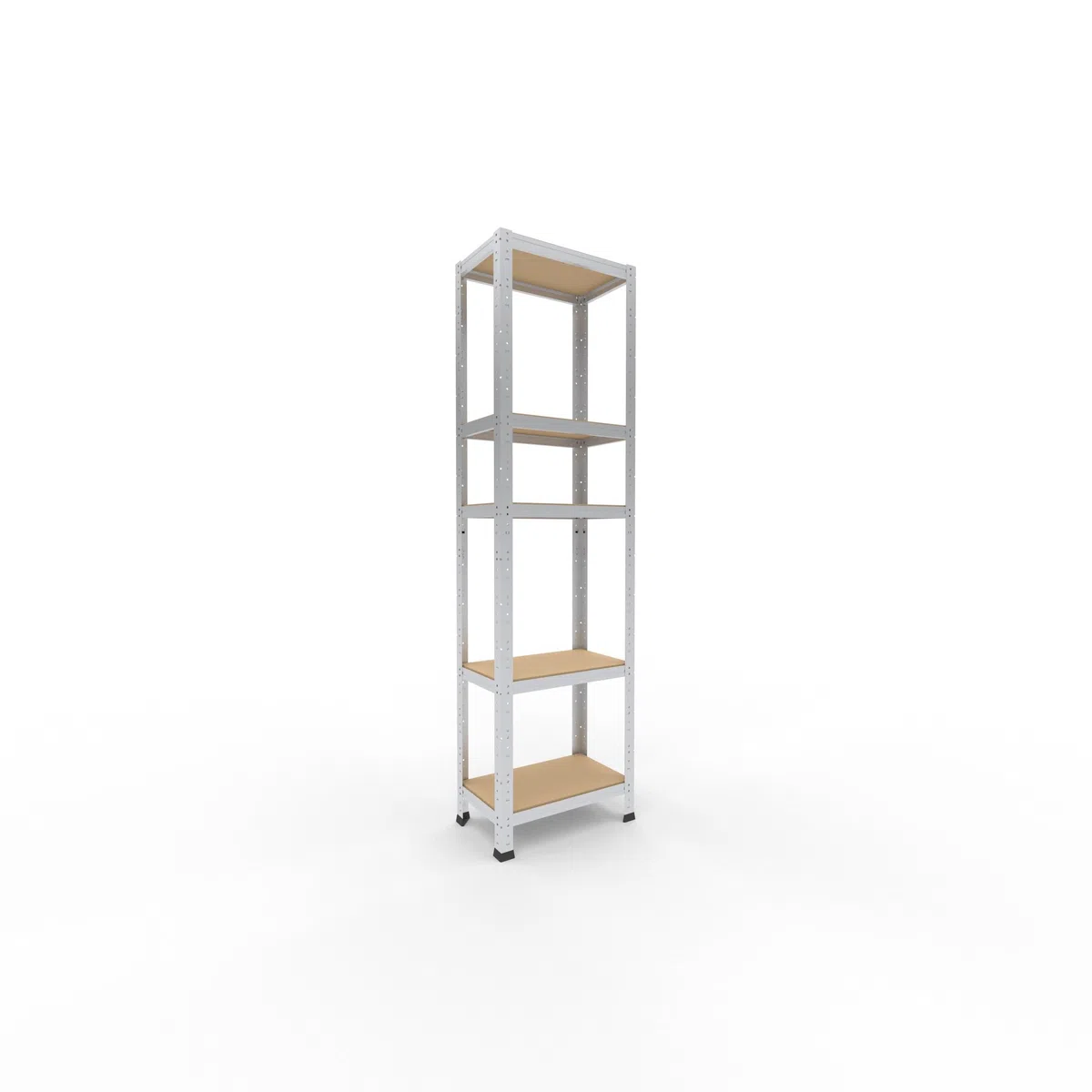shelfplaza® 180x50x30cm HOME Scaffale metallo per carichi pesanti zincato con 5 ripiani con 175kg capacità di carico/Scaffali in metallo per garage come scaffali per ripostiglio o officina