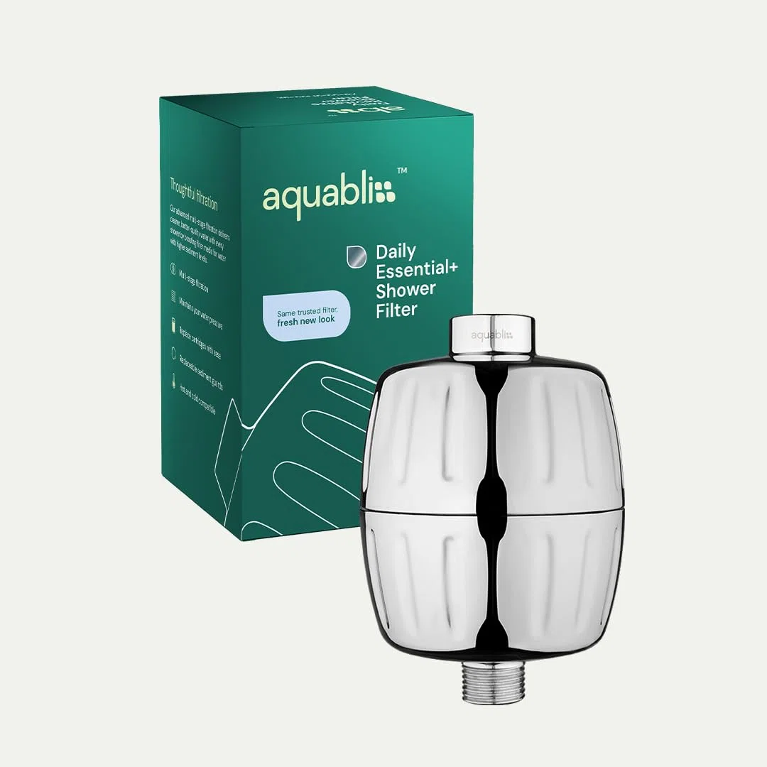 AquaBliss Filtro per doccia ad alta potenza HD, filtro avanzato 30x, filtro universale multistadio per prodotti chimici, cloro, pesticidi (SF500), cromato