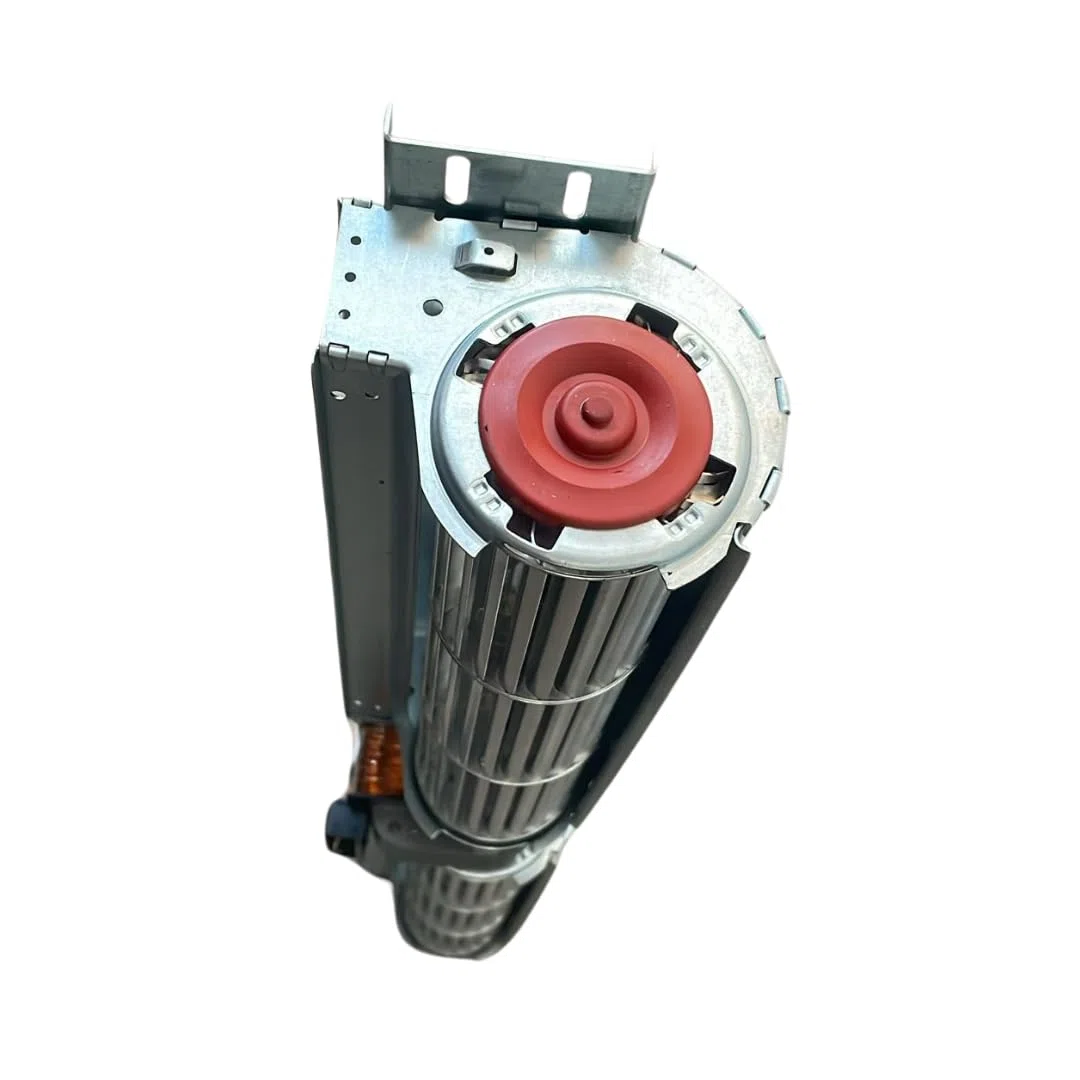 Ventola tangenziale doppia lunghezza: 645 mm, dimensioni bocchette: 2 x 274x40 mm, per stufa a pellet