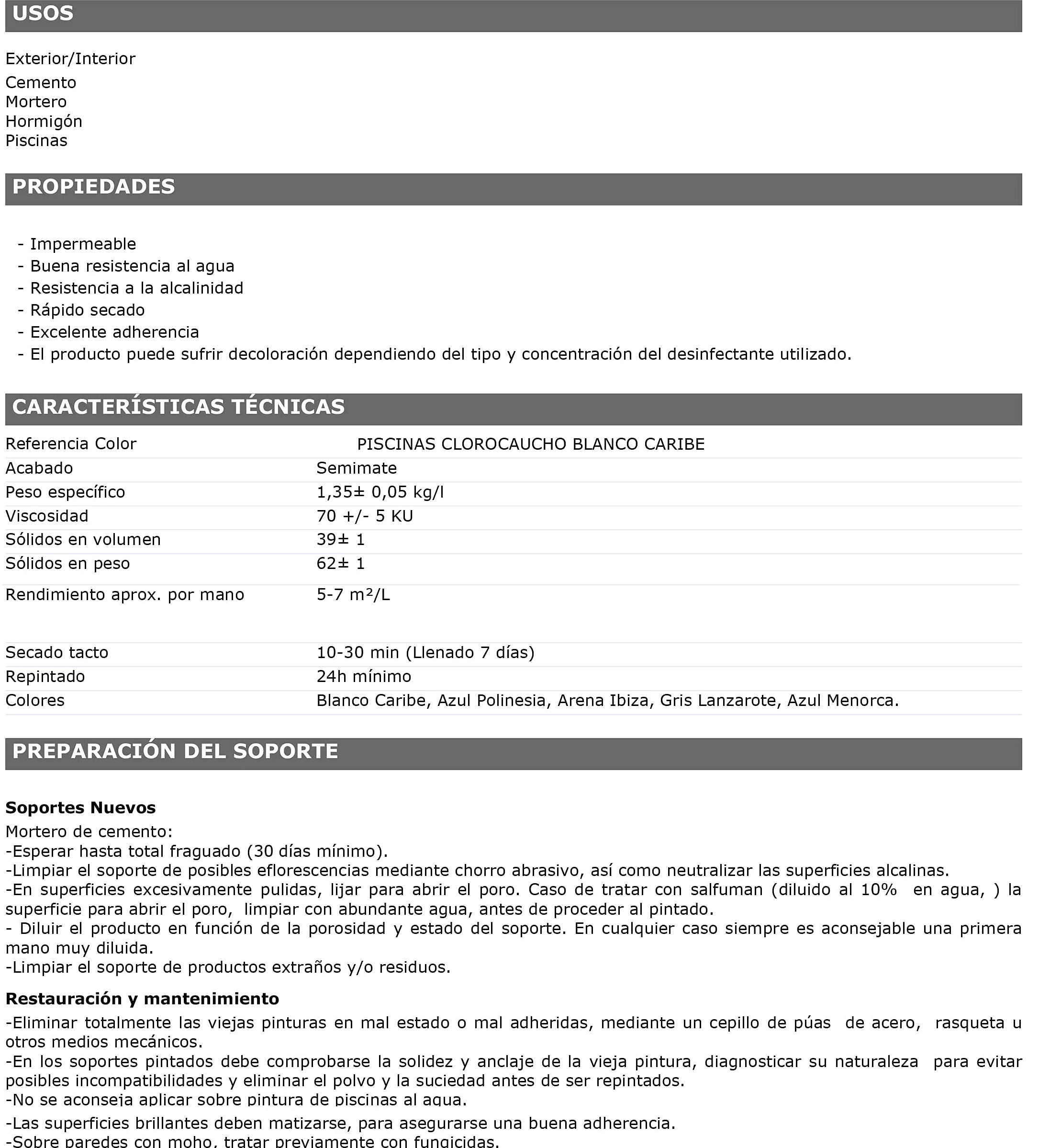 Montó Pittura a clorocaucho piscine calcestruzzo Bricolovers/HTM (Blu 4L)