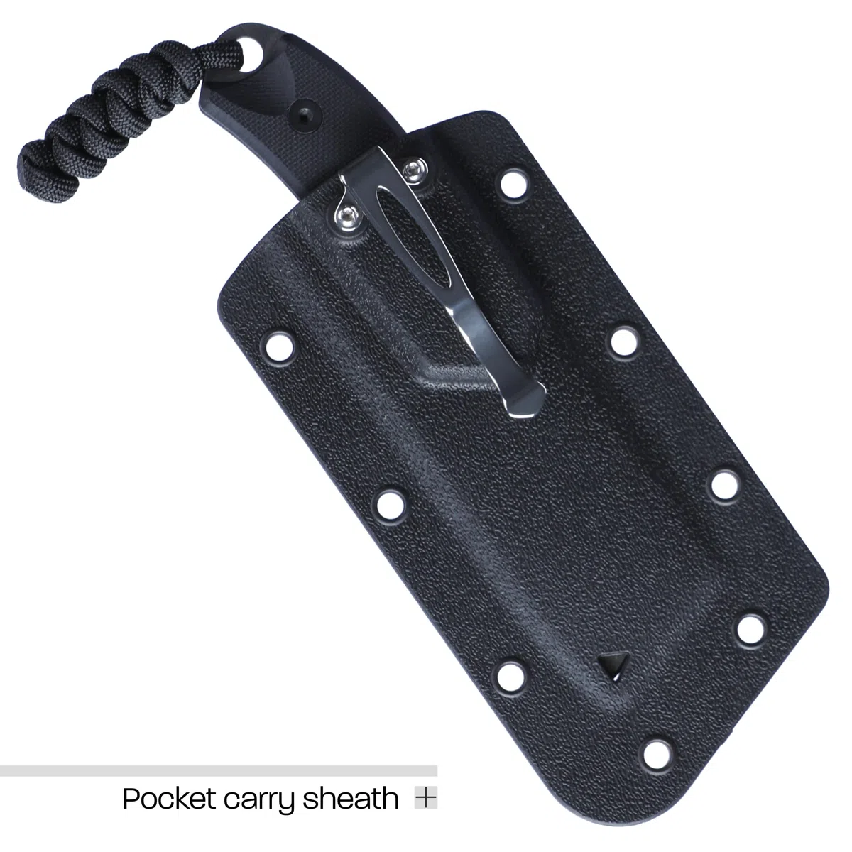 CRKT Razel Compact Fixed Blade Knife: Everyday Carry Plain Edge, D2 Blade Steel with Veff Flat Top Serrations, G10 Handle w/Pocket Carry Sheath 4036,Black