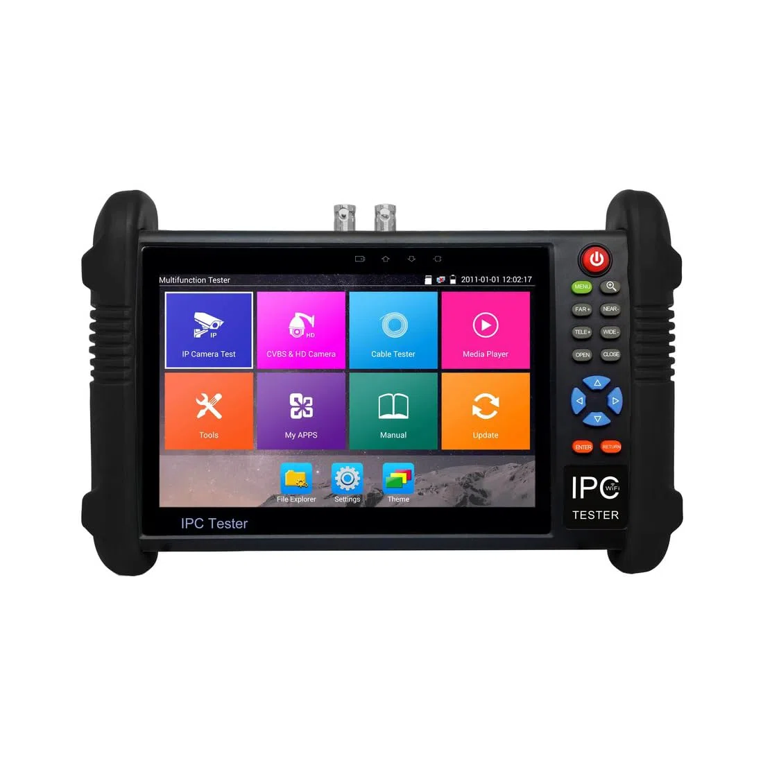 AURIGA - FULL VIDEO TESTER-7 CCTV-IP H265 9 IN 1 HDMI IN-OUT, 4K, AHD CVI TVI - DIPROGRESS DPFVT709