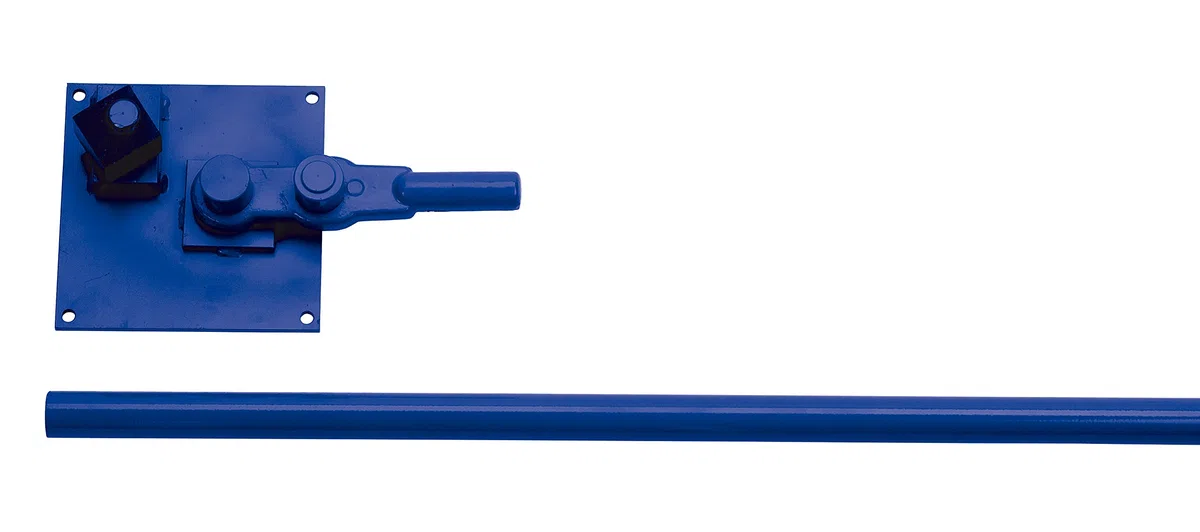 Ausonia - Piastra piegaferro in acciaio pesante temprato verniciato con manico a tubo estraibile diametro max 24 mm