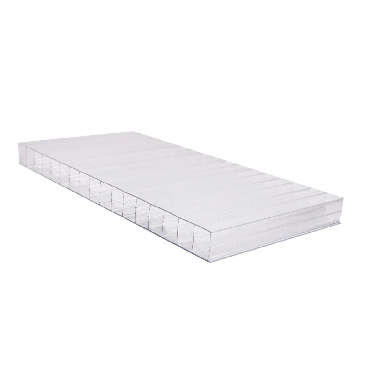 Lastra Policarbonato Alveolare 2100x1000 mm Spessore 16 mm 5X Pareti Trasparente