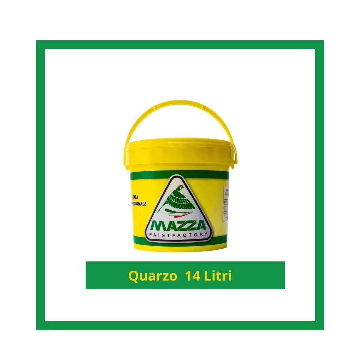 MAZZA Pittura per Interni Ed Esterni Litri 14 Quarzo Bianco Alto Potere Coprente