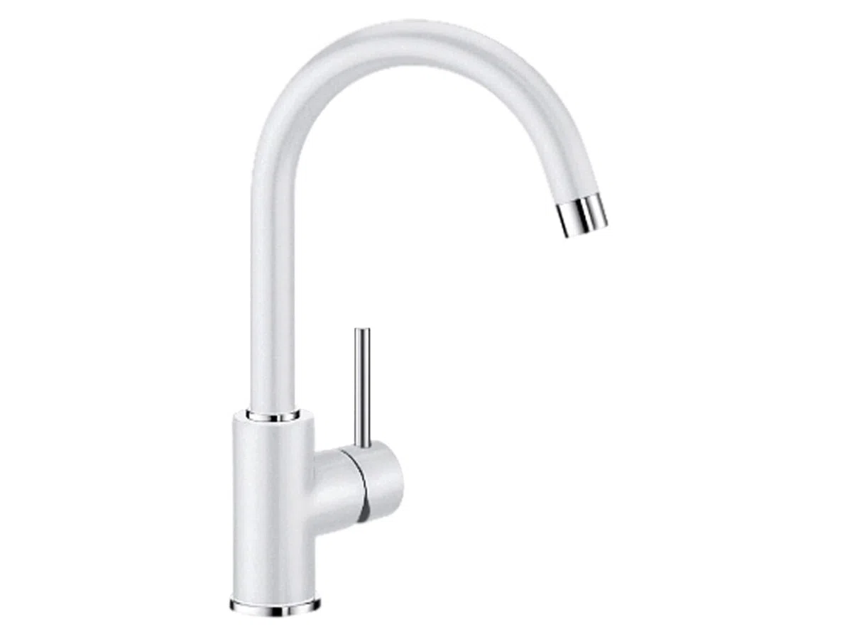 BLANCO 519418 MIDA - Rubinetto miscelatore, bianco, in Silgranit, ad alta pressione