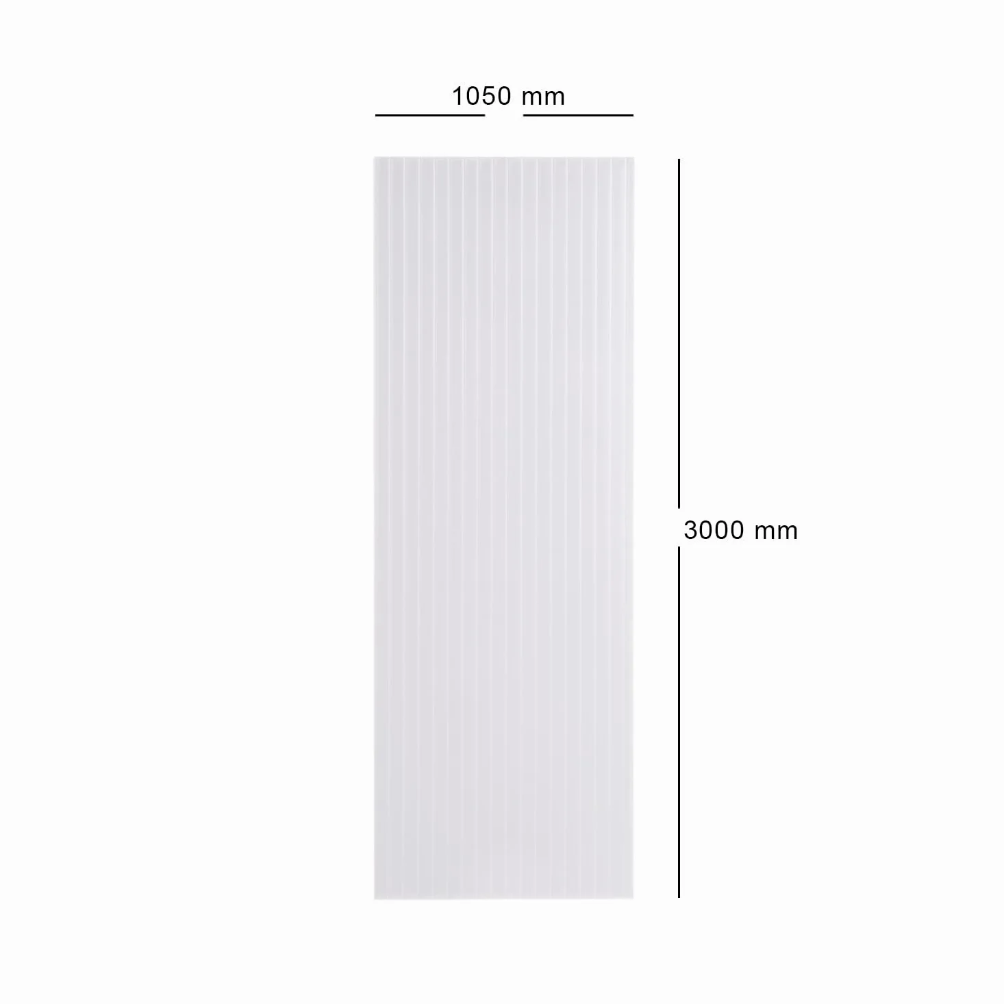 Lastra Policarbonato Alveolare 2100x1000 mm Spessore 16 mm 5X Pareti Trasparente