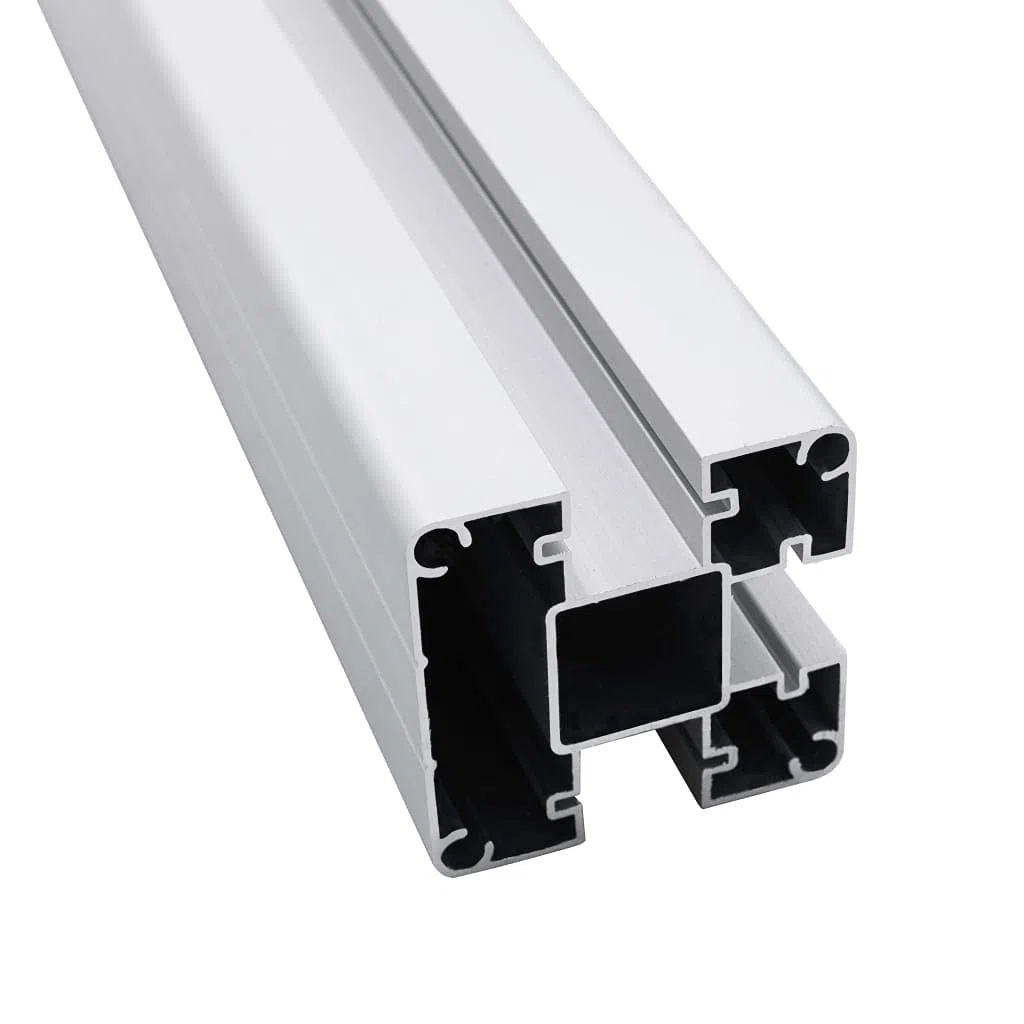 vidaXL 2x Pali per Recinzione con Tappi in Acciaio Durevoli Montanti Paletti Ricambi per Recinto in Alluminio Base in Acciaio 185 cm Argento