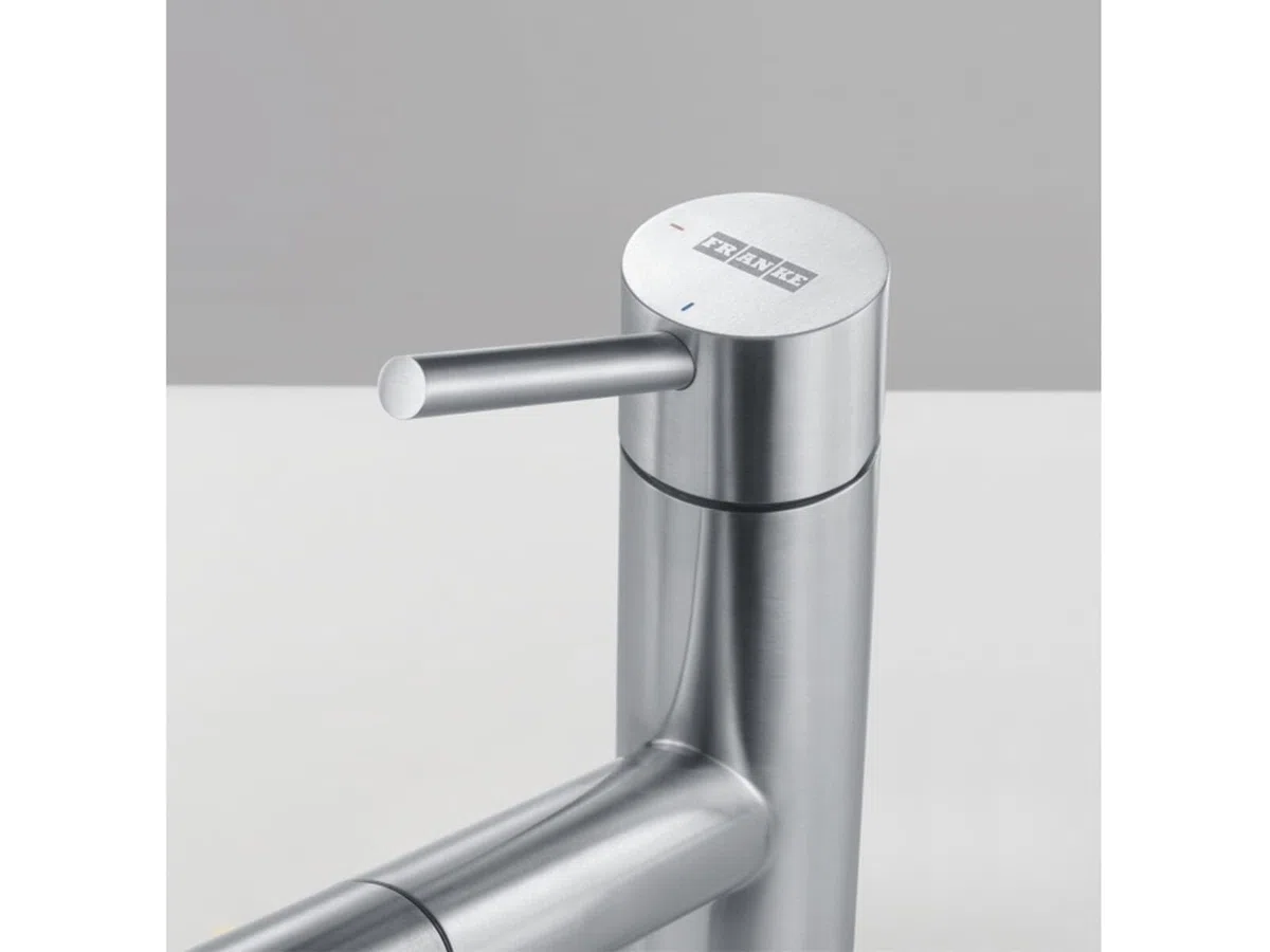 Franke - Rubinetto per lavello da cucina, in acciaio INOX, 115.0569.461 colore: Grigio