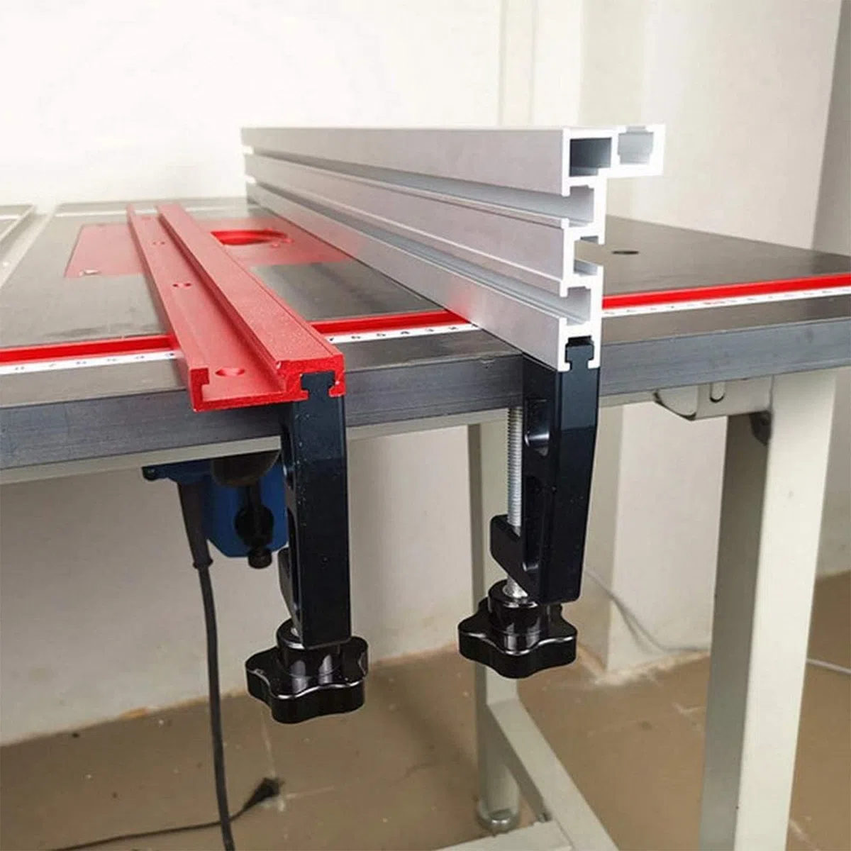 Guida a T scanalatura, 45 tipo 1200 mm, scanalatura a T in alluminio, scanalatura a T, guida per la lavorazione del legno, mini guida a T per il fissaggio di recinzione