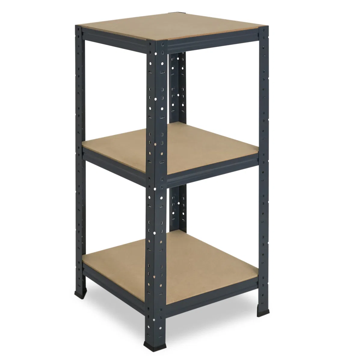 shelfplaza® 90x60x60cm HOME Scaffale metallo per carichi pesanti antracite con 3 ripiani con 175kg capacità di carico/Scaffali in metallo per garage come scaffali per ripostiglio o officina