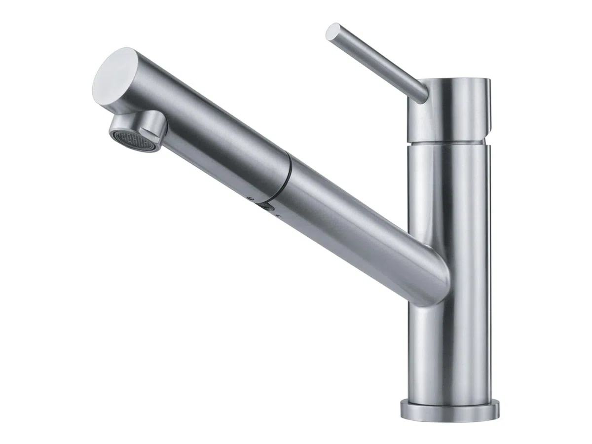 Franke - Rubinetto per lavello da cucina, in acciaio INOX, 115.0569.461 colore: Grigio
