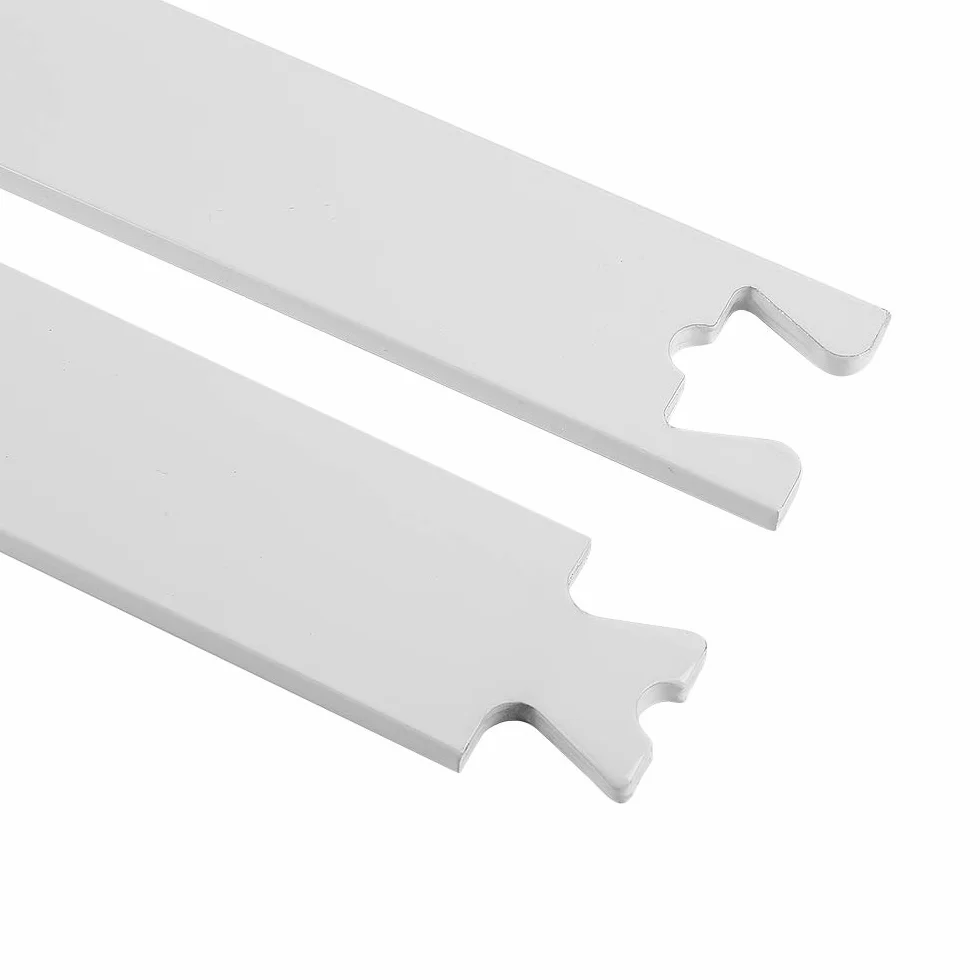 Binario per Porta Scorrevole 200 cm/6,6 FT, Acciaio al Carbonio, Kit Guide Porta Scorrevole Esterno Muro, Binario per Porta Interne Scorrevole Muro con 2 Roulettes (Bianco Classico)