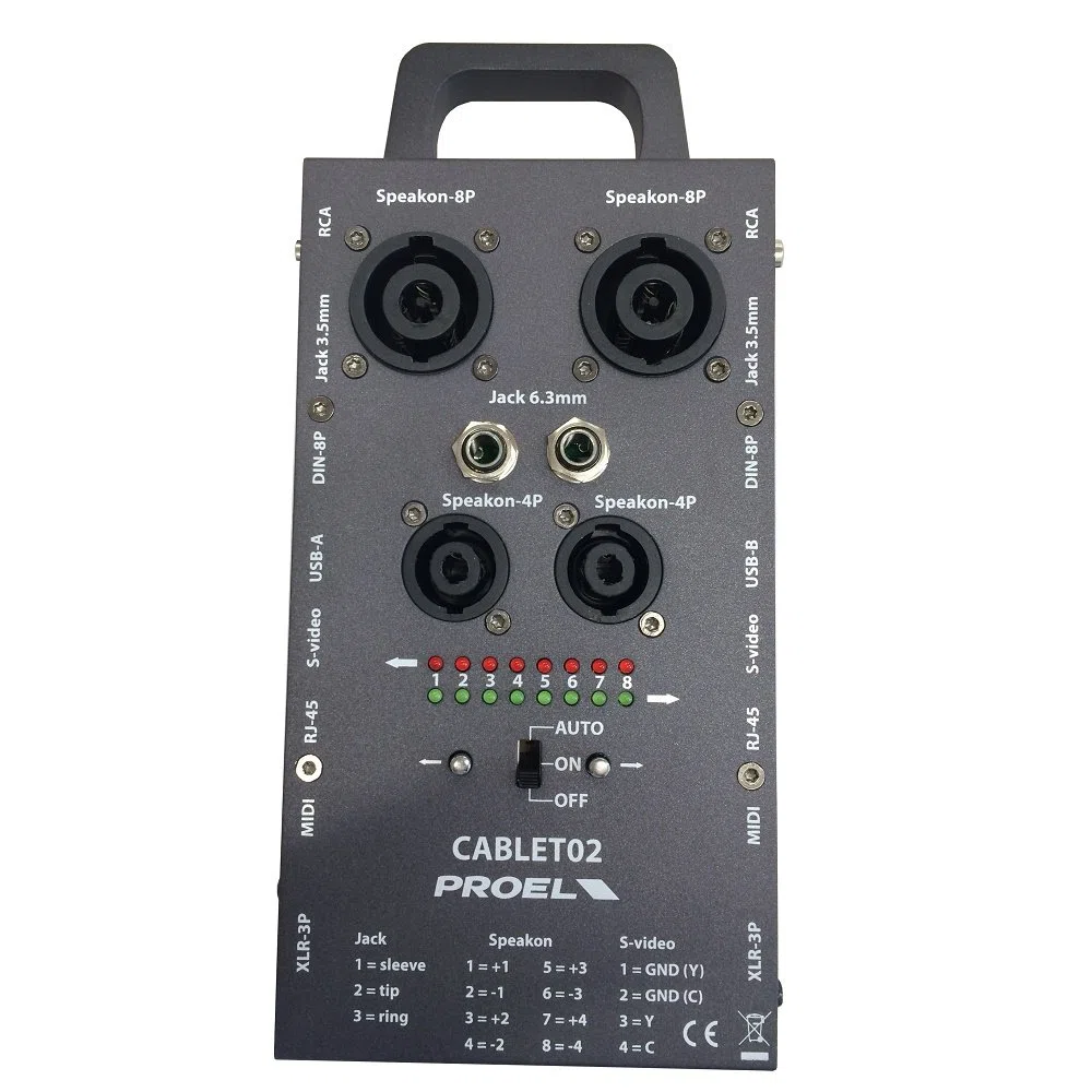 Proel CABLET02, tester per cavi audio-video e connettori