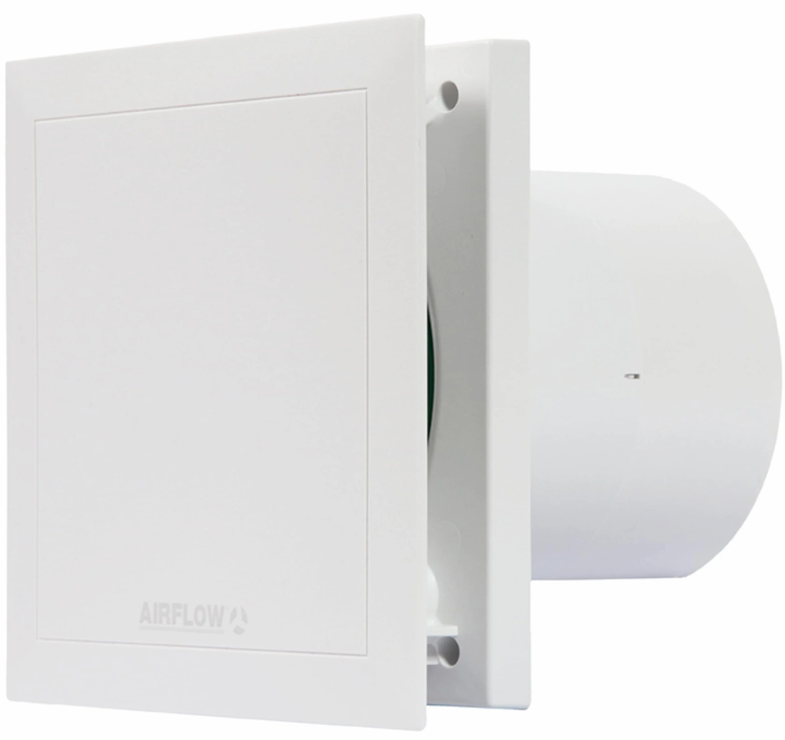 Airflow QT100B Extractor Baño Básico, 100 mm, Fabricado en Alemania, 2 Velocidades, 25 dB(A), 5/9 W, Hasta 25 l/s, Certificado QuietMark, Garantía 3 Años