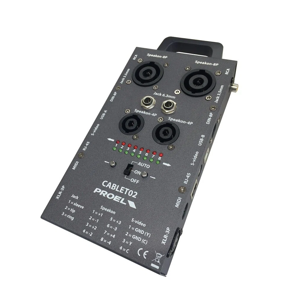 Proel CABLET02, tester per cavi audio-video e connettori