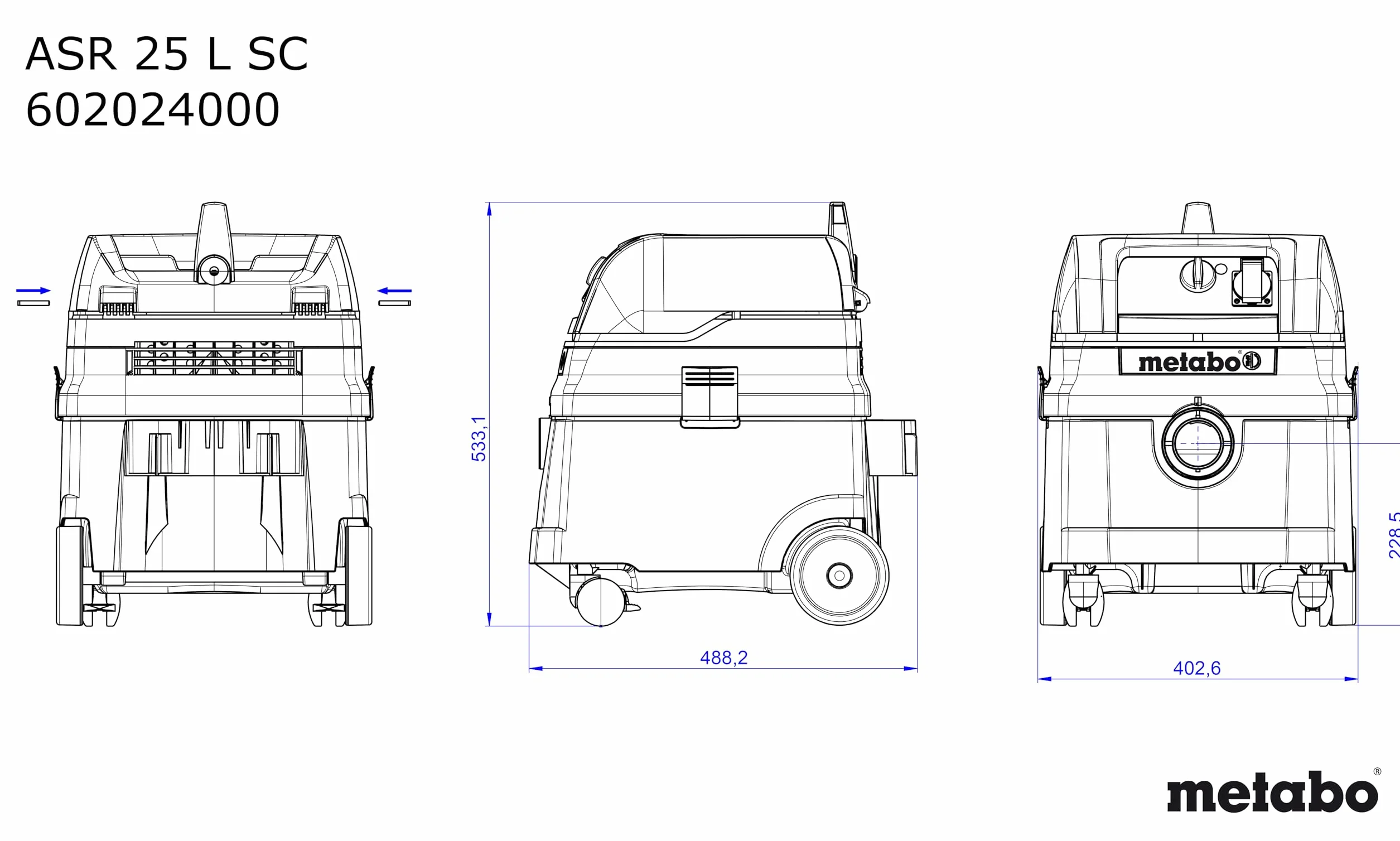 ASR 25 L SC (602024000) Aspirador universal