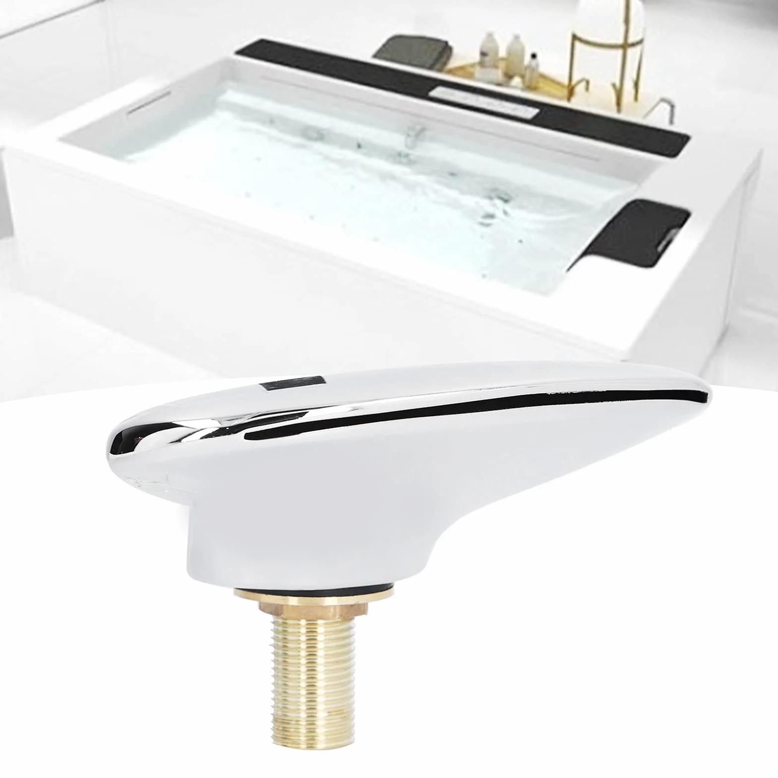 Rubinetto per vasca a cascata, beccuccio di uscita filettato maschio G1/2, beccuccio per vasca a cascata in acciaio inossidabile per vasca da bagno con doccia SPA