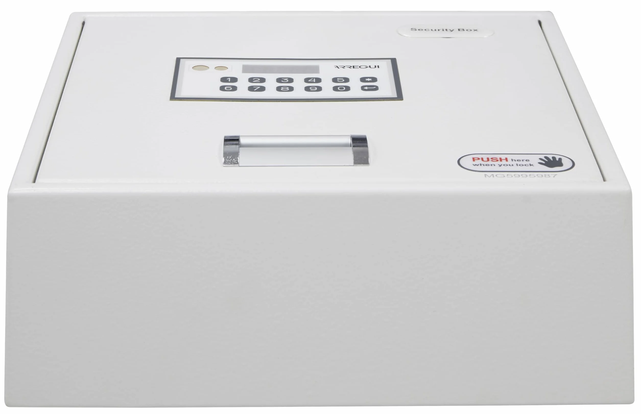 ARREGUI Magna 592000 Cassaforte nascosta nel pavimento dell'armadio | Nascondi per soldi a casa | Cassaforte Camuffata per la casa con codice | Cassetta di sicurezza elettronica | 11x31x29 cm | 5L